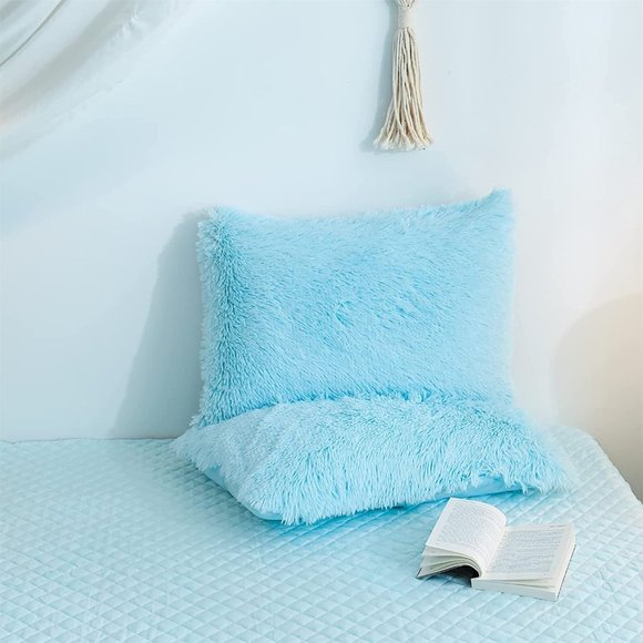 - New Luxury Faux Fur Duvet Cover,Cute Plush Comforter Set (1 Faux Fur Duv… - Picture 4 of 14